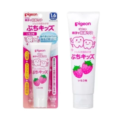 Pigeon żel do zębów mlecznych o smaku truskawkowym, 50 g (dla dzieci od 1 do 6 lat)