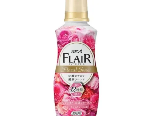 Kao Flair – antybakteryjny płyn do zmiękczania tkanin o słodkim kwiatowym zapachu, 520 ml