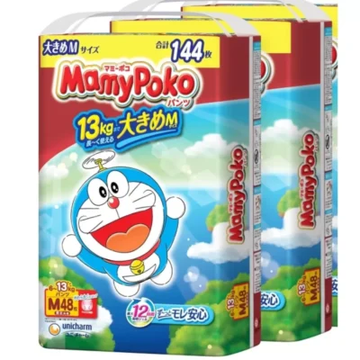 MAMY POKO Unicharm japońskie pieluchomajtki, M, 6–13 kg, 48 szt.
