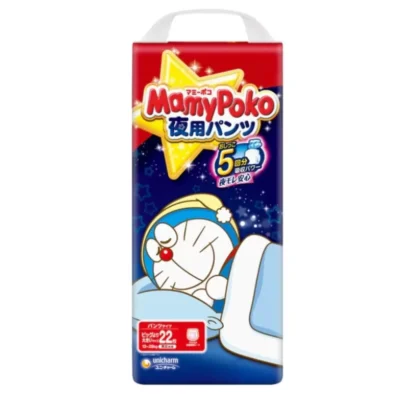 MAMY POKO japońskie nocne pieluchomajtki, rozmiar XXL, 13–28 kg, 22 szt.